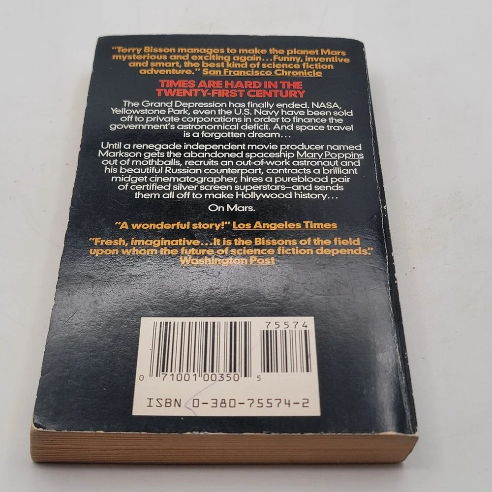 Terry Bisson Voyage to the Red Planet PB 1st Printing 1991 Vintage Mars Sci-Fi